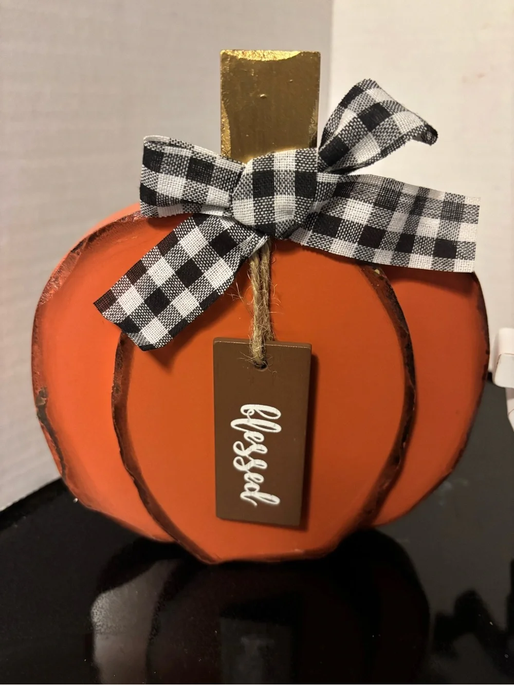 Solid wood holiday decor
